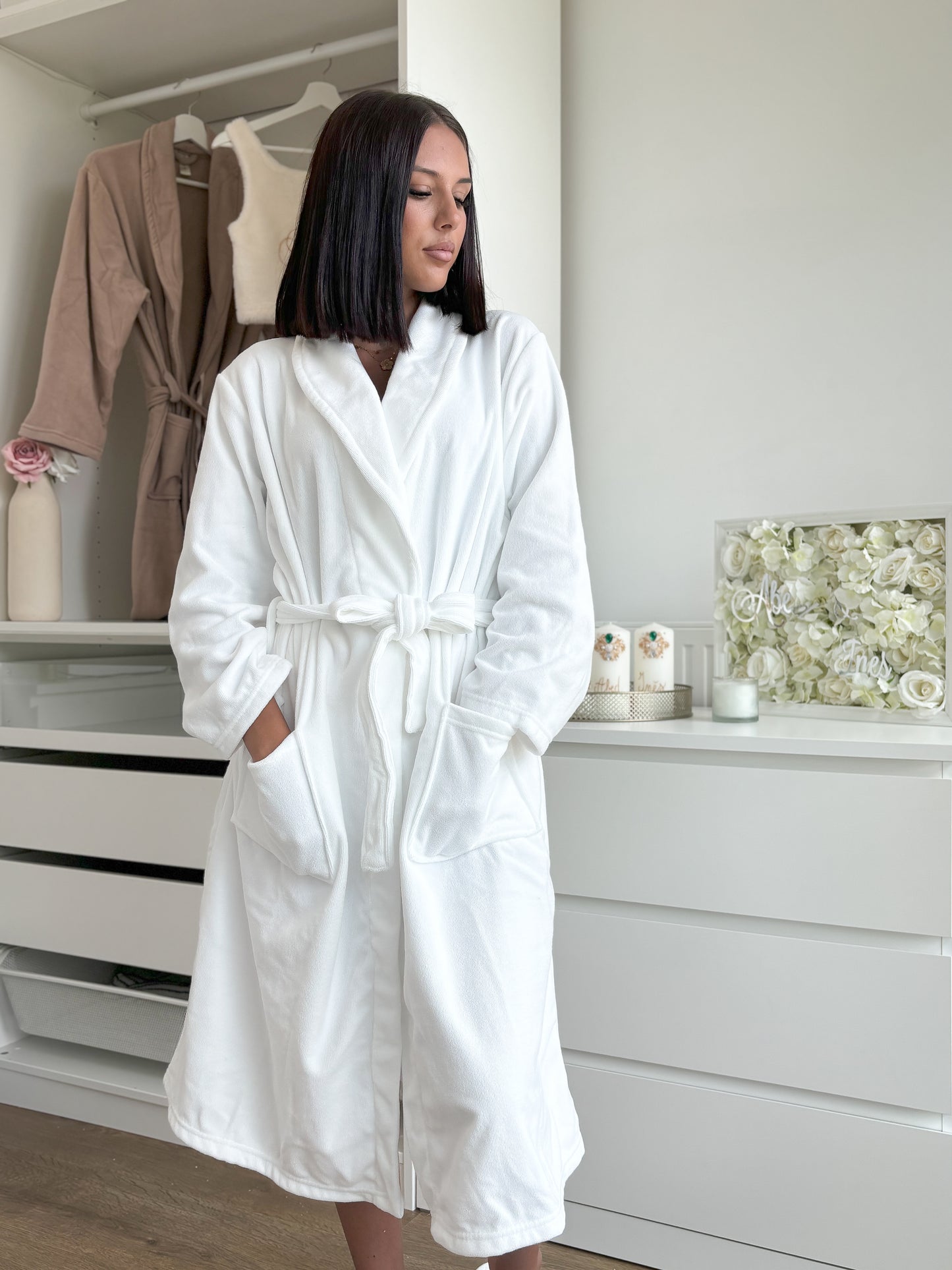 PEIGNOIR DE BAIN BLANC