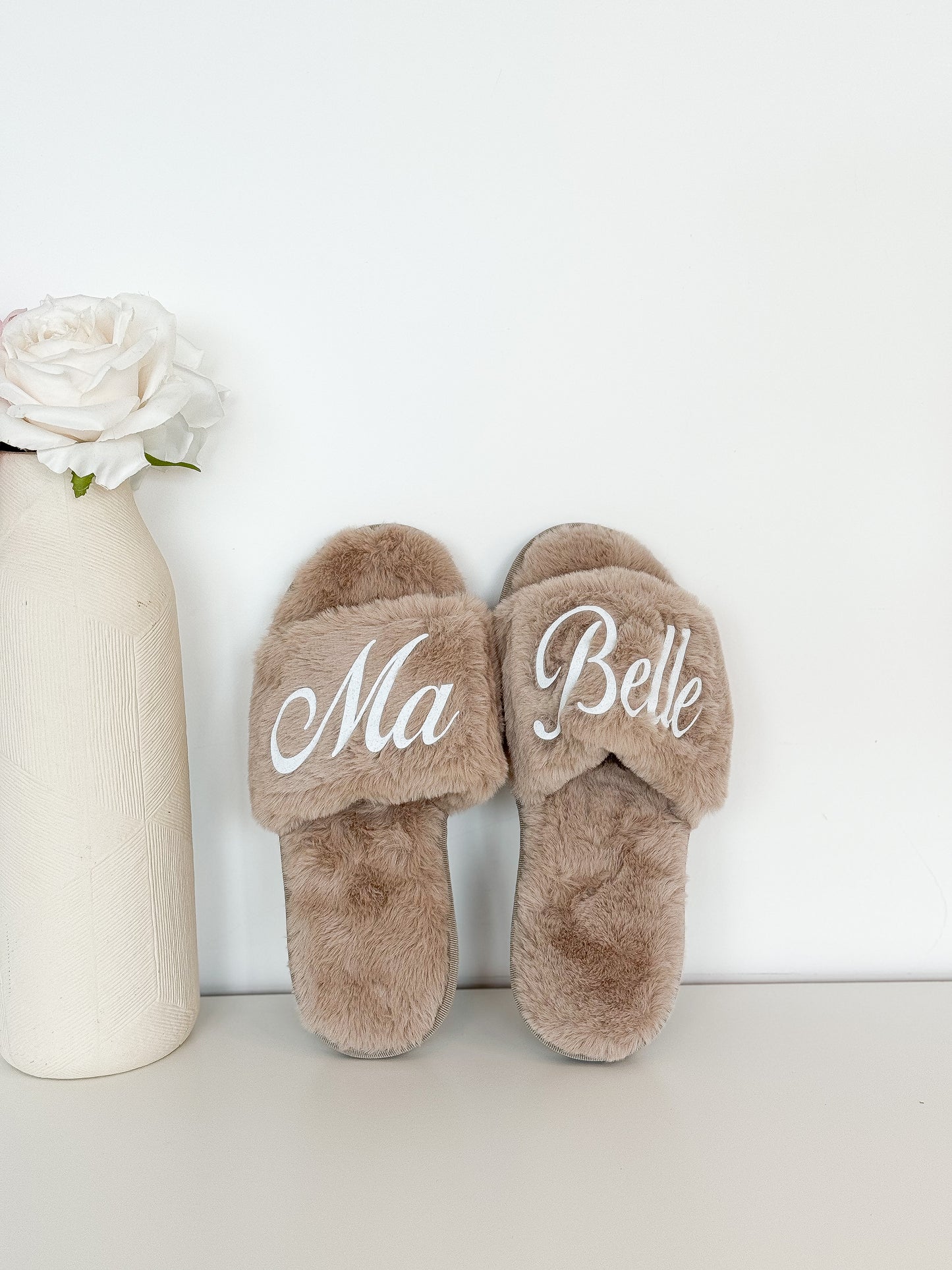 CHAUSSONS FLUFFY BEIGE
