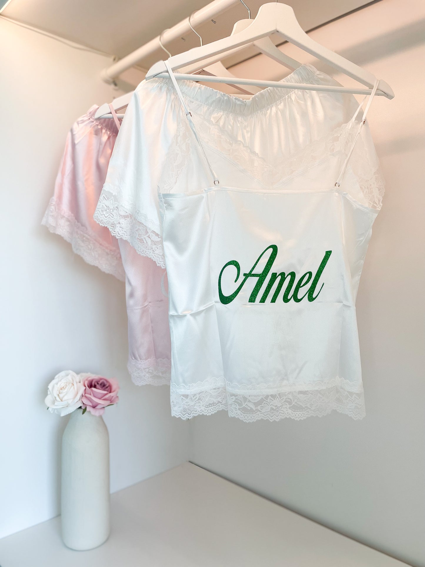 PYJAMA SHORTY À DENTELLE