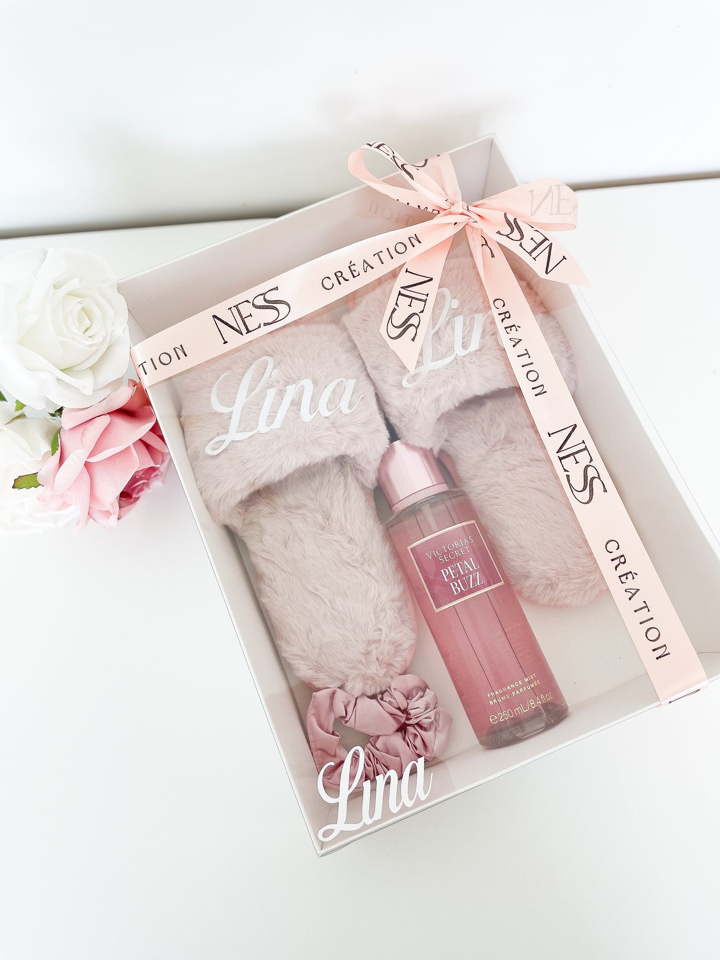 COFFRET CHAUSSONS ROSE + BRUME