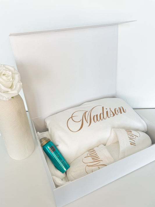 COFFRET PEIGNOIR BAIN BLANC